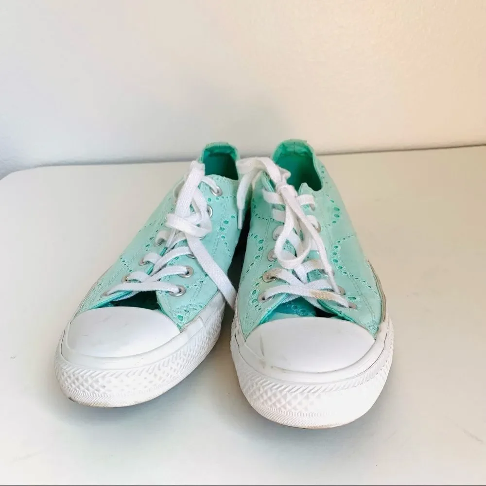 Converse Mint Eyelet Sneakers‎